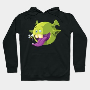 Eating bugs funny monster Hoodie